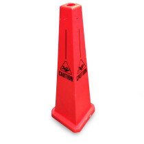 JSP CLOFF1230 Orange 35" Safety Cone 'Caution' with Fallen Man - Slotted Type