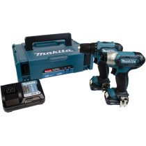 Makita CLX224AJ 12V 12Vmax CXT Drill/Driver & Impact Driver Twin Kit with 2x 2.0Ah Batteries