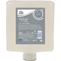 Deb CMW2LT Refresh™ Luxury 3-in-1 Hair and Body Refill Cartridge Carton of 4 x 2L