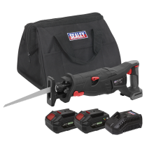 Sealey CP20VRSXKIT Brushless Reciprocating Saw 20V 4Ah SV20 Series Kit - 2 Batteries