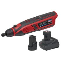 Sealey CP1207KIT Cordless Rotary Tool & Engraver Kit 49pc 12V