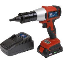 Sealey CP316 Cordless Nut Riveter 20V 2Ah Lithium-ion and Charger