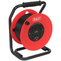 Cable Reel 50m 4 x 230V 1.5mm² Heavy-Duty Thermal Trip