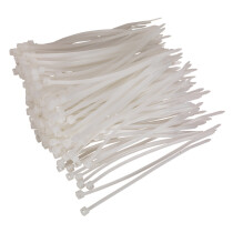 Sealey CT10025P200W Cable Ties 100 x 2.5mm White Pack of 200