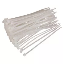 Sealey CT15036P100W Cable Ties 150 x 3.6mm White Pack of 100
