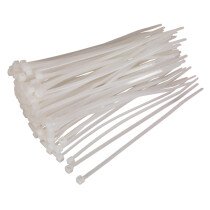Sealey CT15036P100W Cable Ties 150 x 3.6mm White Pack of 100