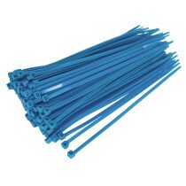 Sealey CT20048P100B Cable Ties 200 x 4.8mm Blue Pack of 100