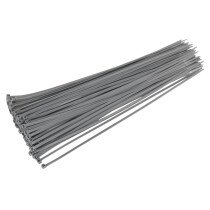 Sealey CT38048P100S Cable Ties 380 x 4.8mm Silver Pack of 100