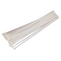 Sealey CT45076P50W Cable Ties 450 x 7.6mm White Pack of 50