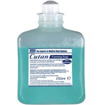 Deb CUF39P Cutan® Mild Foaming Washing Lotion Soap Refill Cartridge Carton of 6 x 1L