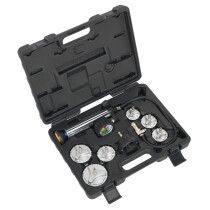 Sealey CV0011 Cooling System Pressure Test Kit 7pc - HGV