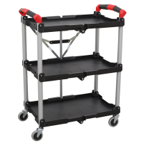 Sealey CX314 Folding Workshop Trolley 3-Level