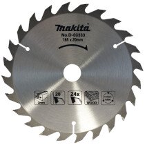 Makita D-03333 165x20mm  24T Circular Saw Blade - D03333