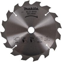 Makita D-16433 160x20mm 16T Circular Saw Blade - D16433