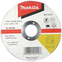 Makita D-18764 115mm x 1.2mm Thin Cutting Disc