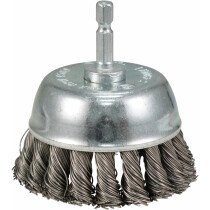 Makita D-76700 75mm Stainless Steel Knotted Wire Cup Brush