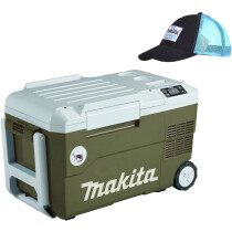 Makita DCW180ZO Body Only 18V LXT Olive Green Cooler / Warmer Box with FREE Baseball Cap