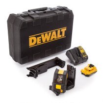 DeWalt DCE088D1G-GB Green Crossline Laser Level 10.8v with 1 Battery In Kitbox