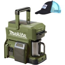 Makita DCM501ZO Body Only Olive Green 10.8V to 18V Coffee Maker with FREE Baseball Cap
