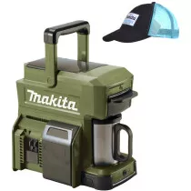 Makita DCM501ZO Body Only Olive Green 10.8V to 18V Coffee Maker with FREE Baseball Cap