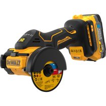 DeWalt DCS438E2T-GB 18V XR Powerstack Brushless Cut Off Tool With 2x Powerstack Batteries and Charger In TSTAK