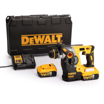 Dewalt DCH273P2 18V Brushless 3-Function SDS+ Hammer with 2x 5.0Ah Batteries in Carry Case