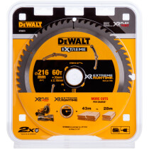 DeWalt DT99570-QZ XR Extreme Runtime Mitre Saw Blade 216mm x 30mm x 60T
