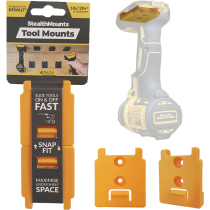 StealthMounts TM-DW18-YLW-4 Yellow Tool Mounts for DeWalt XR (4 Pack)