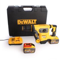 DeWalt DCH481X2 54V XR FLEXVOLT Brushless 3-Function SDS-MAX Hammer with 2x 9.0Ah Batteries in Kitbox