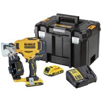 DeWalt DCN45RND2-GB 18V XR Brushless Roofing Coil Nailer with 2 x 2.0Ah Batteries in TSTAK Case