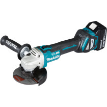 Makita DGA513RTJ 18V LXT Brushless 125mm Angle Grinder with 2x 5.0ah Batteries in Makpac Case