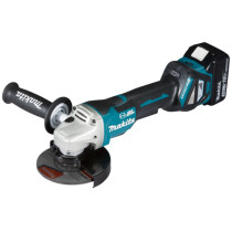 Makita DGA517RTJ 18V LXT Brushless 125mm Angle Grinder with 2x 5.0Ah Batteries in Makpac Case