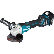 Makita DGA467RTJ 18V LXT Brushless 115mm Angle Grinder with 2x 5.0ah Batteries in Makpac Case