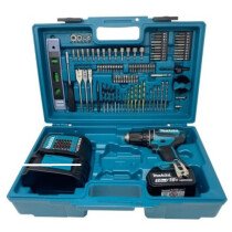 Makita DHP485STX5  18V Brushless Combi Drill with 1x 5.0Ah Battery and Accessory Set in Case