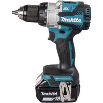 Makita DHP489RTJ 18V LXT Brushless Combi Drill with 2x 5.0Ah Batteries and Charger in Makpac Case