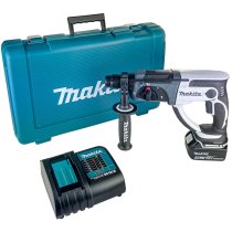Makita DHR202SFW  White 18V SDS+ Hammer Drill with 1x 3.0Ah BAttery and Charger in Carrycase