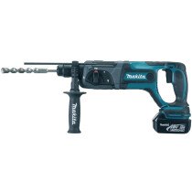 Makita DHR241RTJ 18V LXT SDS+ Hammer with 2x 5.0ah Batteries in Makpac Case