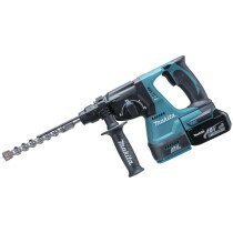Makita DHR243RTJ 18V Brushless SDS+ 3-Function Hammer with Quick Change Chuck and 2x 5.0Ah Batteries in Makpac case