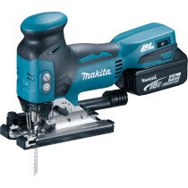 Makita DJV181RTJ 18V LXT  Body Grip Brushless Jigsaw With 2x 5.0Ah Batteries and Charger in Makpac Case