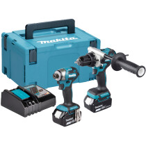 Makita DLX2516TJ 18v LXT Brushless Twin Kit (Combi Drill + Impact Driver) with 2x 5.0Ah Batteries and Charger in Makpac Case