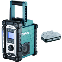 Makita DMR116 14.4v / 18V LXT or G Series Battery & Mains Operated AM/FM Radio with 18V - 1.5Ah "G Series" Battery