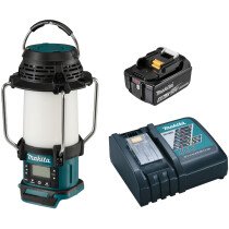 Makita DMR055 18V / 14.4v LXT Radio Lantern, AM/FM with 1x 18V - 4.0Ah Battery and Charger