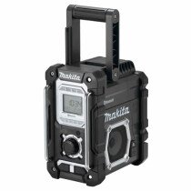 Makita DMR108B Body Only Jobsite AM/FM Radio with Bluetooth, Mains or Cordless Operation,  Black Colour (Replaces DMR106B)