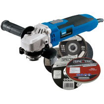Draper AG650/115SF 115mm Storm Force Angle Grinder 230V (650W) + 20 FREE Discs