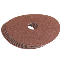 Draper 58610 APT10 115mm 36 Grit Aluminium Oxide Sanding Disc Pack Of 5