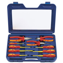 Draper 71155 VDESET1 Expert 10 Piece Fully Insulated VDE Pliers and Screwdriver Set
