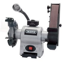 Draper 05096 GD650A 150mm 370W 230V Bench Grinder with Sanding Belt and Worklight