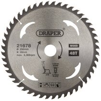 Draper 21678 SBW11 Tct Circular Saw Blade For Wood, 250 X 30mm, 48 T