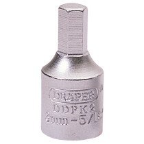 Draper 38321 DDPK2 8mm Hexagon 5/16 3/8 Square Drive Drain Plug Key