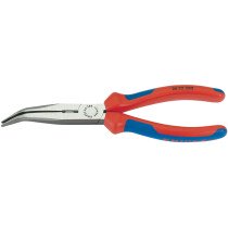 Knipex 26 22 200 200mm Angled Long Nose Pliers with Heavy Duty Handles 77004